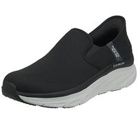 Skechers Herren D'lux Walker Orford Slip-in Penny Loafer, Schwarz, 43 EU X-Weit