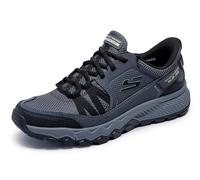 Skechers Herren Dynamite At Escapar Slip-InTurnschuhe, Charcoal Leather/Textile/Black Trim, 48.5 EU