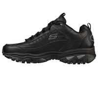 Skechers Herren Energy Afterburn Sneaker zum Schnüren, schwarz/grau, 44 EU