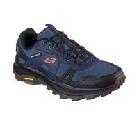 Skechers Herren Equalizer 5.0 Trail Solix Creek Sneaker, Marineblaues Leder, Textil, schwarzer Besatz, 41.5 EU