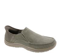 Skechers Herren Erwartet-Cayson Moc Toe Canvas Slip-Ins, beige, 46 EU