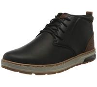 Skechers Herren Evenston Renli Sneaker, Black Leather, 42 EU