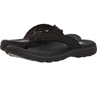 Skechers Herren Evented Arven Sandalen, Black Canvas, 39.5 EU