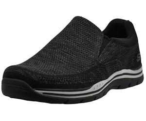 Skechers Herren Expected Gomel Slip-On Loafer, Schwarz, 43 EU X-Weit