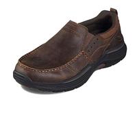Skechers Herren Expended Seveno Mokassin, Dark Brown Leather, 45.5 EU