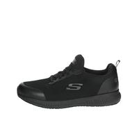Skechers Herren Fannter work shoes, Black Leather Textile Synthetic, 45 EU