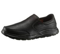 Skechers Herren Slip-On Sneaker Flex Advantage SR Bronwood – schwarzes Leder – Größe 44 EU