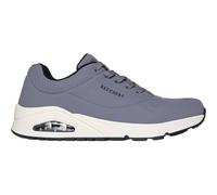 Skechers Sneaker Uno - Stand on Air Herren Gr. 44 Lederimitat dunkelgrau mit Air-Cooled Memory Foam