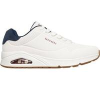 SKECHERS Herren Freizeitschuhe UNO-SUITED ON AIR WHITE NAVY RE - Gr. - 42