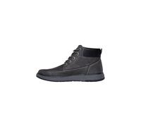 Skechers Schnürboots Garlan Herren Lederimitat, dämpfende Sohlentechnologie dunkelgrau Gr. 42
