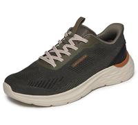 Skechers Herren Garner Slip-InTurnschuhe, Olive Mesh/Synthetic, 44 EU