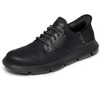 Skechers Herren Garza Gervin Slip-On, Black Leather, 41.5 EU Weit