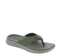 Skechers Herren Go Consistent Flip Flop - Athletic Beach Shower Shoe Slipper Thong SandalsFlip-Flop, olivgrün, 39.5 EU