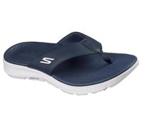 Zehentrenner SKECHERS "GO CONSISTENT SANDAL 2.0 CANTON", Herren, Gr. 44, navy, weiß, Synthetik, kontrastfarbene Details, Schuhe Zehentrenner, Badeschuh, Sommerschuh, Flat mit Goga Mat Fußbett (7417190