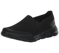 Skechers Herren Go Walk 5 Apprize Slip On Sneaker, Black Textile Synthetic Black Trim, 40 EU