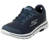 Skechers Herren Go Walk 5 Demitasse Sneaker, Navy Textile Synthetic Blue Trim, 45 EU