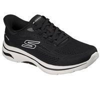 Skechers Herren Go Walk Arch Fit 2.0 Percy Turnschuhe, Black Textile/White Trim, 48 EU