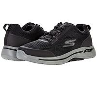 Skechers Herren Go Walk Arch Fit Idyllic Sneaker, Black Textile Synthetic, 41 EU