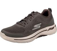 Skechers Herren Go Walk Arch Fit Idyllic Sneaker, Taupe Textile Synthetic Trim, 49 EU
