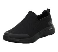 Skechers Herren Go Walk Arch Fit Togpath Sneaker, Black Textile Synthetic Black Trim, 41 EU