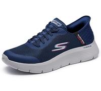 Skechers Herren Go Walk Flex Hands Up Turnschuhe, Navy And Grey Textile/Synthetic, 44.5 EU