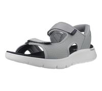 Skechers Herren Go Walk Flex Sandal Easy Entry, Grey And Navy Textile, 47 EU