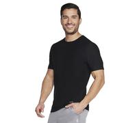 Skechers Herren T-Shirt GO DRI All Day TS107B-BLK Solid Schwarz Größe XL