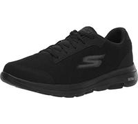 Skechers Herren Gowalk 5 Demitasse - Strukturierter Strick-schnürschuh, Laufschuh, Sneaker, Schwarz 2, 42 EU