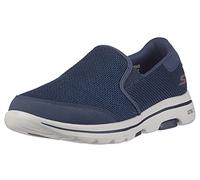 Skechers Herren Gowalk 5 - Elastischer Stretch-sportschuh Zum Reinschlüpfen Sneaker, Marineblau 2, 47.5 EU X-Weit