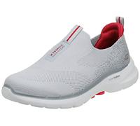 Skechers Herren Gowalk 6-Stretch Fit Slip-on Athletic Performance Shoe Walking-Schuh, Grau und Rot, 43 EU