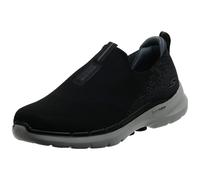Skechers Herren Gowalk 6 Stretch Fit Slip-on Athletic Performance Wanderschuh Schwarz/Grau 10,5 X-Wide US