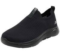 Skechers Herren Gowalk Arch Fit-stretchfit Athletic Slip-on Casual Loafer Walking Shoe Sneaker Sneakers, Schwarz, 43 EU X-Weit