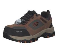 Skechers Herren Greetah Sneaker, Brown Suede Leather W Textile, 44 EU