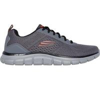 SKECHERS Herren Halbschuhe TRACK-LESHUR CHARCOAL ORANGE - Gr. - 42