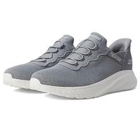 Skechers Herren Hands-Free Slip-In Bobs Squad Chaos Daily Hype Sneaker Weite Passform, Gray Knit, 46 EU Large