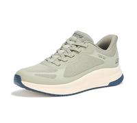 Skechers Herren Hands Free Slip-ins-Bobs Sport Squad Chaos 4 Sneaker, Oliv/Blatt für Mich (Leaf It to Me), 50.5 EU