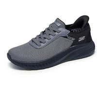 Skechers Herren Hands Free Slip-ins Squad Chaos-Balanced Edge Sneaker, Dunkel_Grau, 39 EU