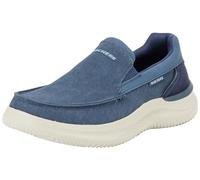 Skechers Herren Hasting Slip-On, Marineblaues Leinwand, 42 EU