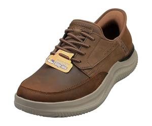 Skechers Herren Hasting Rory Slip-InTurnschuhe, Dark Brown Synthetic / Leather, 47.5 EU