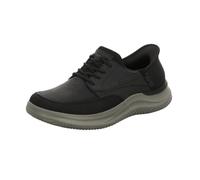 Skechers Herren Hasting Rory Sneaker, Black Synthetic/Leather, 42.5 EU