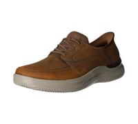 Skechers Herren Hasting Rory Sneaker, Dark Brown Synthetic Leather, 45.5 EU