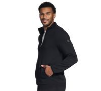 Skechers The Hoodless Kapuzenpullover Ottoman Jacke in Schwarz, Größe Groß