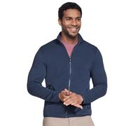 Skechers Herren The Hoodless Hoodie Ottoman Jacket Strickjacke, blau/rot, XL