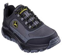 Skechers Herren John Deere D'lux Trekker Soundguard Lace Up Wanderschuh, schwarz anthrazit, 41 EU X-Weit
