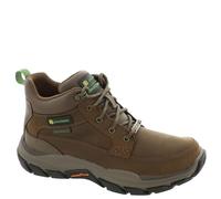 Skechers Herren John Deere - Respected - Landin Waterproof Mid Top Lace Up Boots Stiefel, Dark Brown Leather/Trim, 39.5 EU