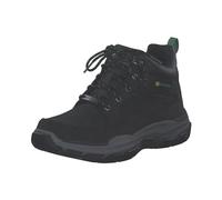 Skechers Herren Respected Landin Stiefelette, Black Leather/Trim, 41 EU