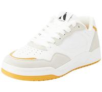 Skechers Herren Koopa Volley Low Lifestyle, Weißes Leder Wildleder Duraleather Mesh Y, 47.5 EU