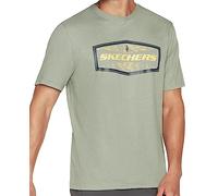 Skechers Herren Latitude Tee T-Shirt, Green,