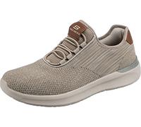 Skechers Slip-On Sneaker LATTIMORE-CORINGA Herren Stoffschuhe mit Gummizug Grau (Taupe) Gr. 41