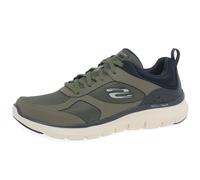 Skechers Herren Low-Top Sneaker Flex Advantage 5.0 GANO, Männer Sneakers,atmungsaktiv,Halbschuhe,straßenschuhe,Sportschuhe,Grün OLV,45 EU